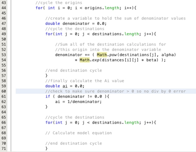 Calculation for Ai balancing factor