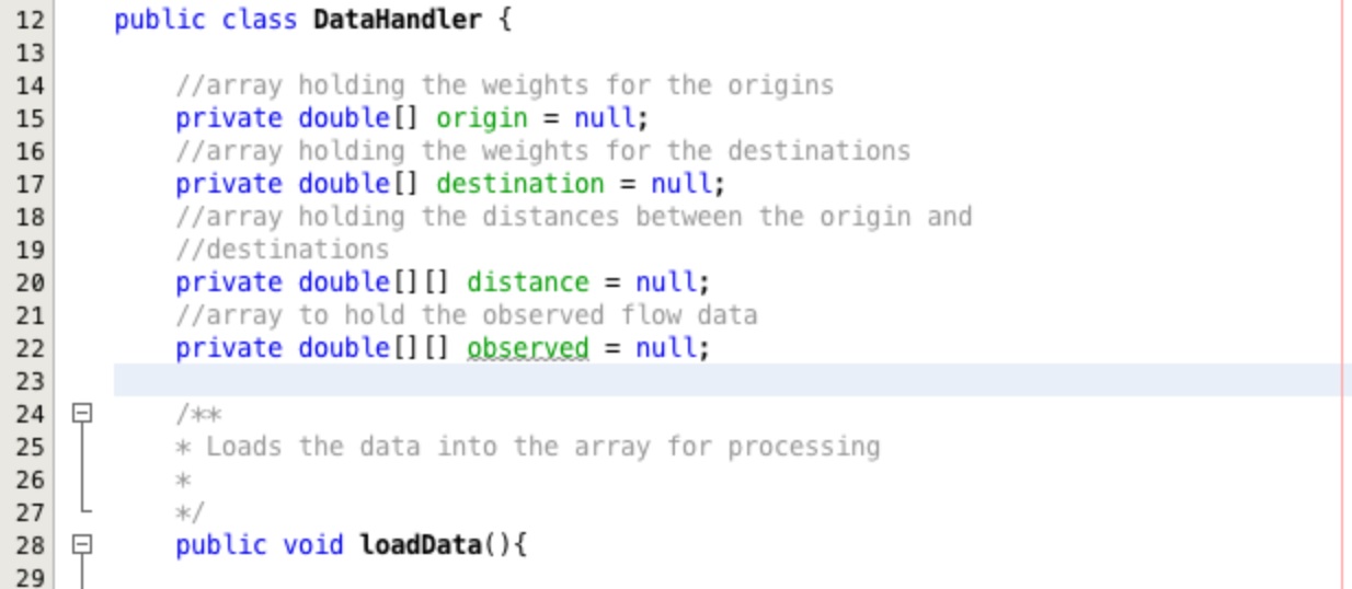 Create the array to hold the observed data