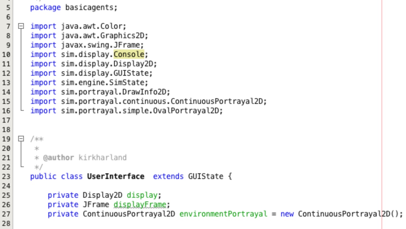 Creating the instance variables and adding the imports