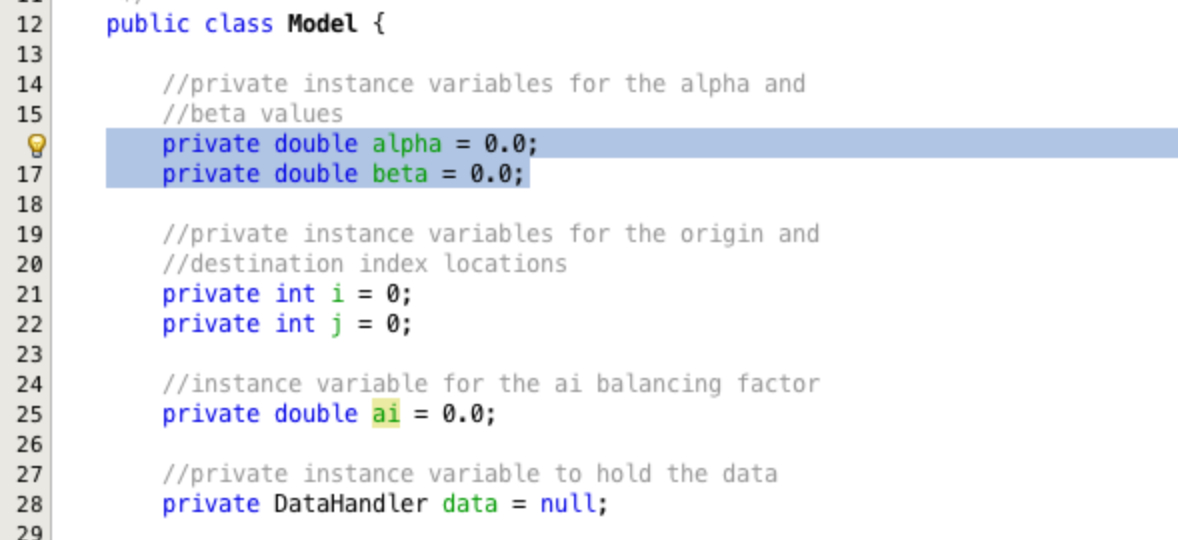 Making alpha and beta instance level