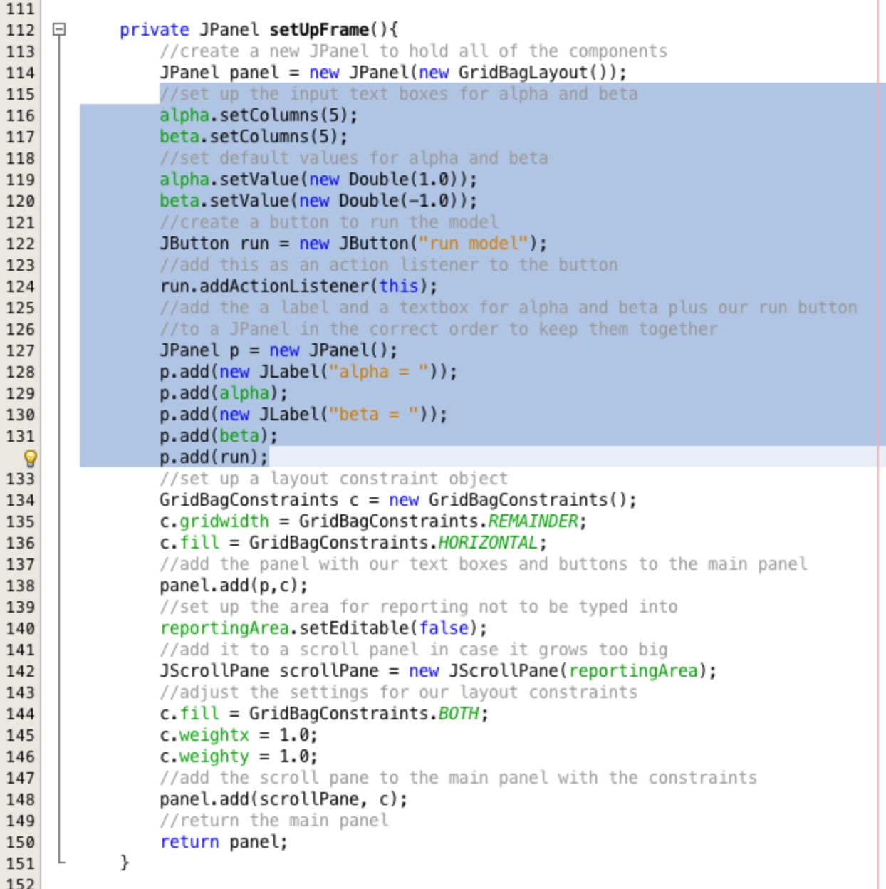 Refactoring the GUI controls