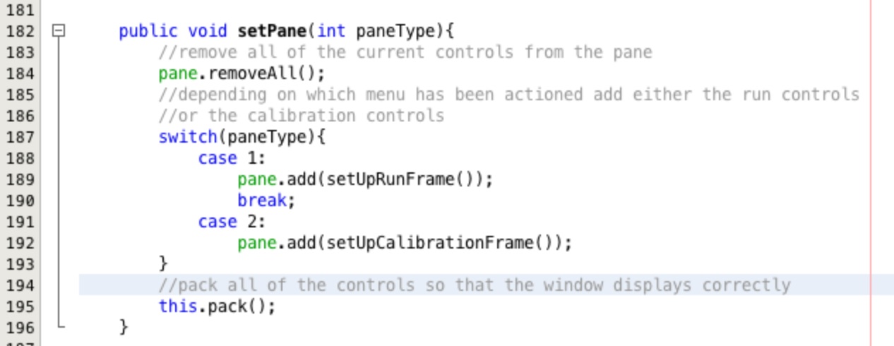 Refactoring the GUI controls