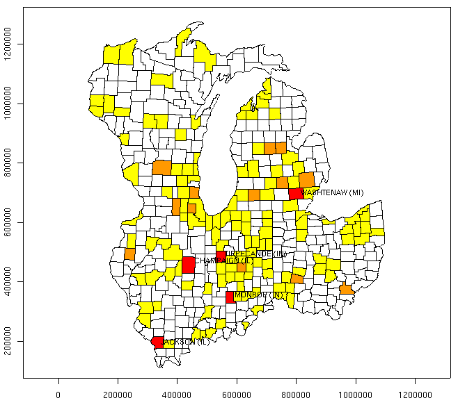 Finding campus counties