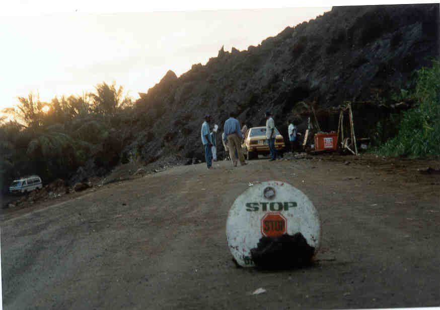 Fig 5. Excavated section of the Limbe  Idenau road